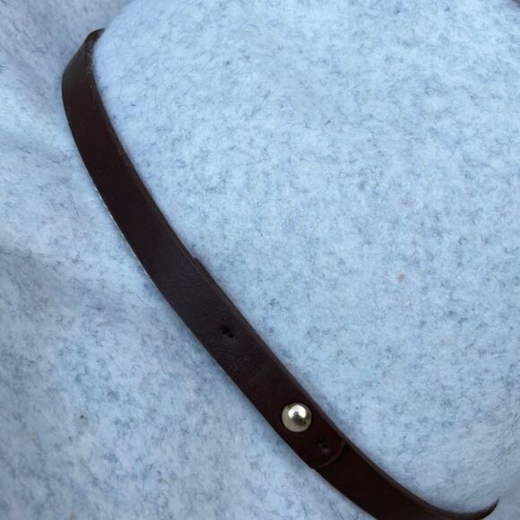 Free People Wythe Felt Hat with Leather Band Cream NWOT - Picture 3 of 6